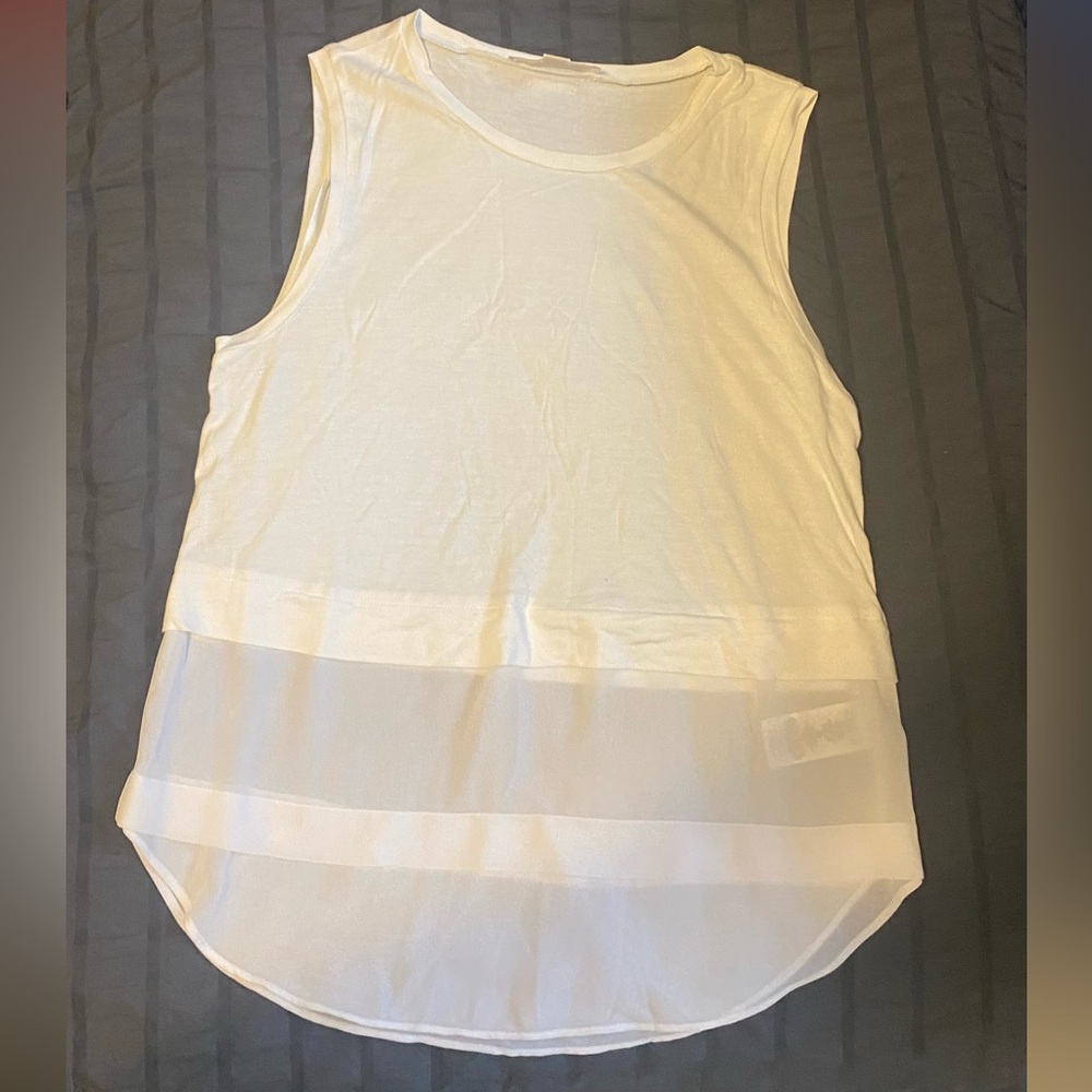 Michael Kors Elegant White Sleeveless Top